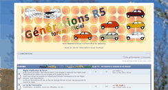 Desktop Screenshot of forum.generations-r5.com