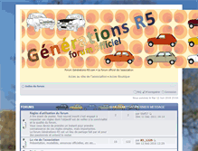 Tablet Screenshot of forum.generations-r5.com